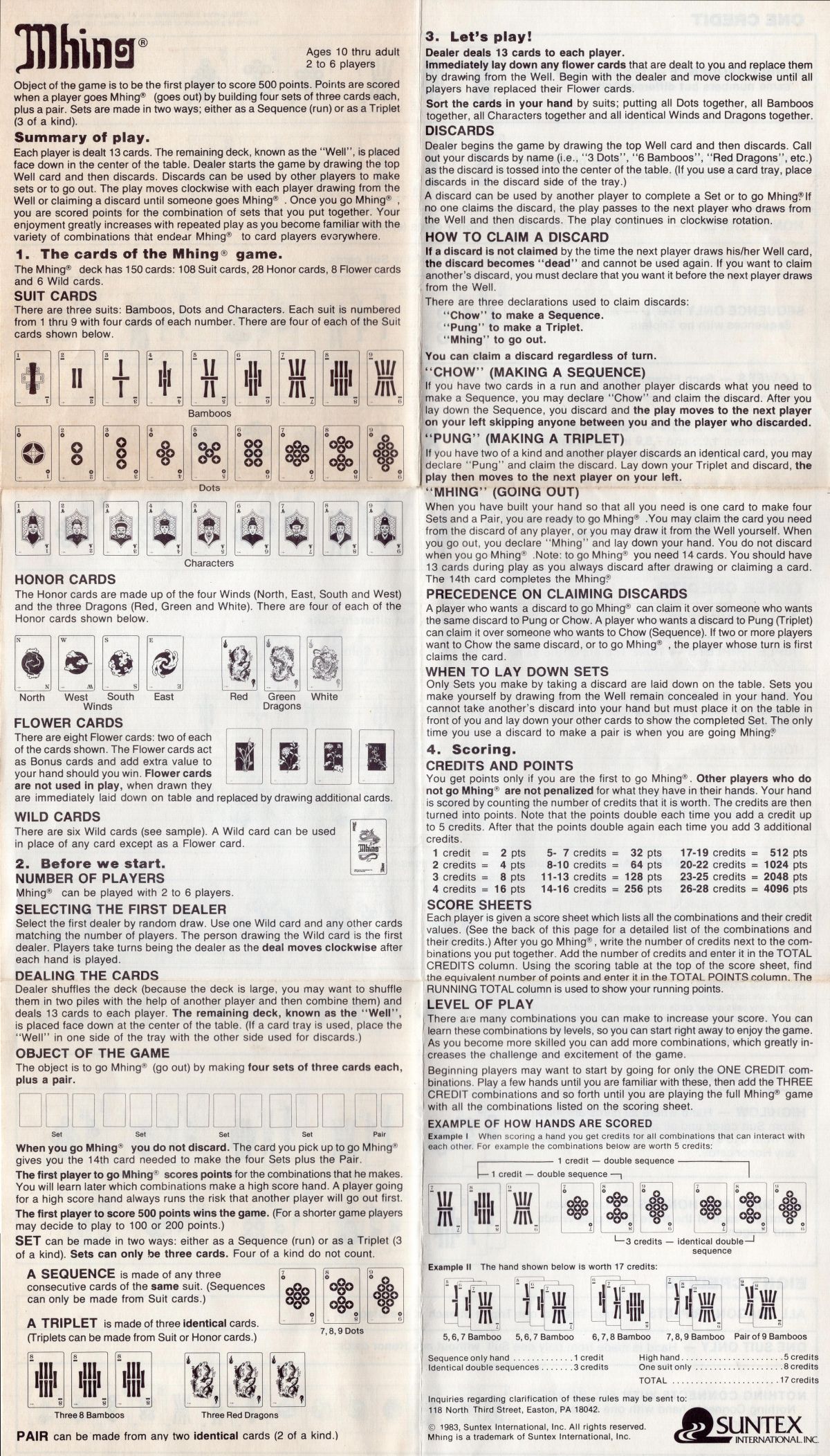 Mhing Rules Page 1