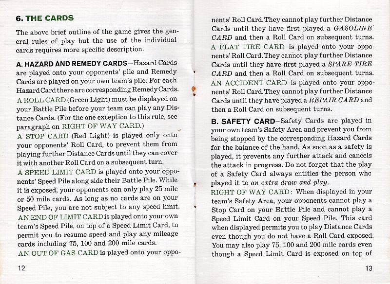 Mille Bornes Rules Page 8