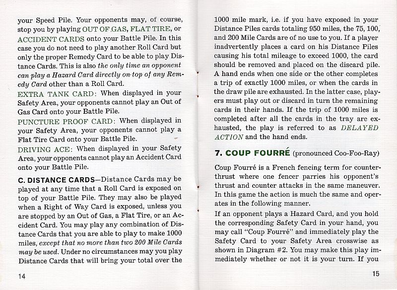 Mille Bornes Rules Page 9
