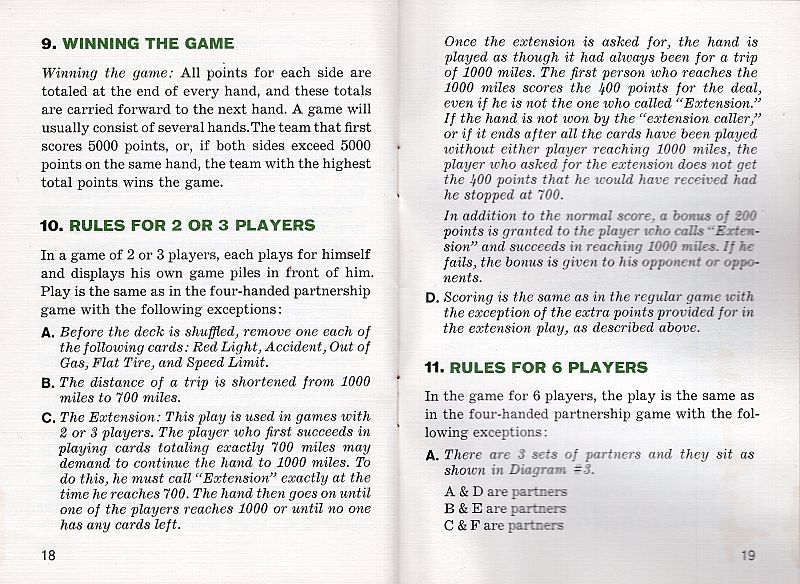 Mille Bornes Rules Page 11