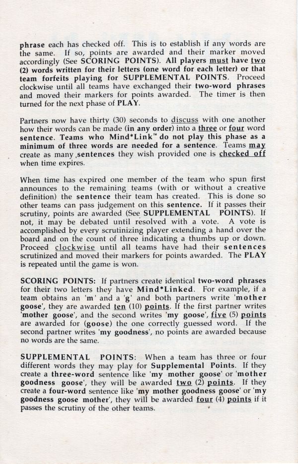Mind*Link Rules Page 2