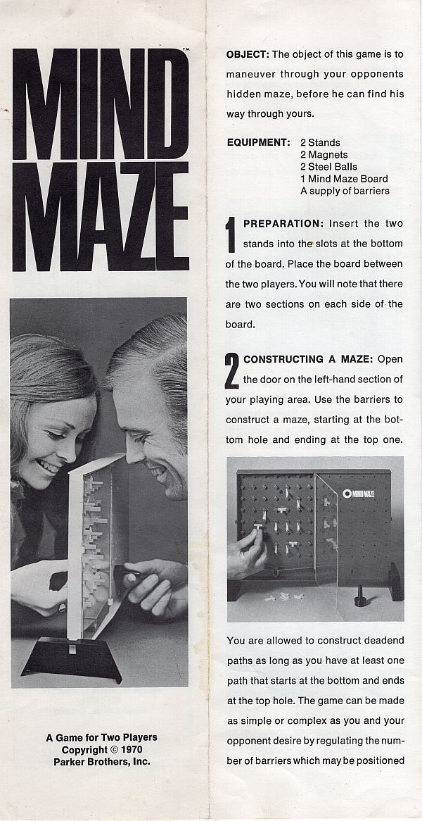 Mind Maze Rules Page 1