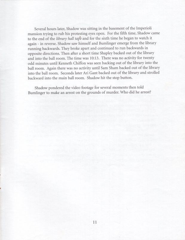 Mindtrap - Mystery Puzzle - Murder's In Fashion Rules Page 12