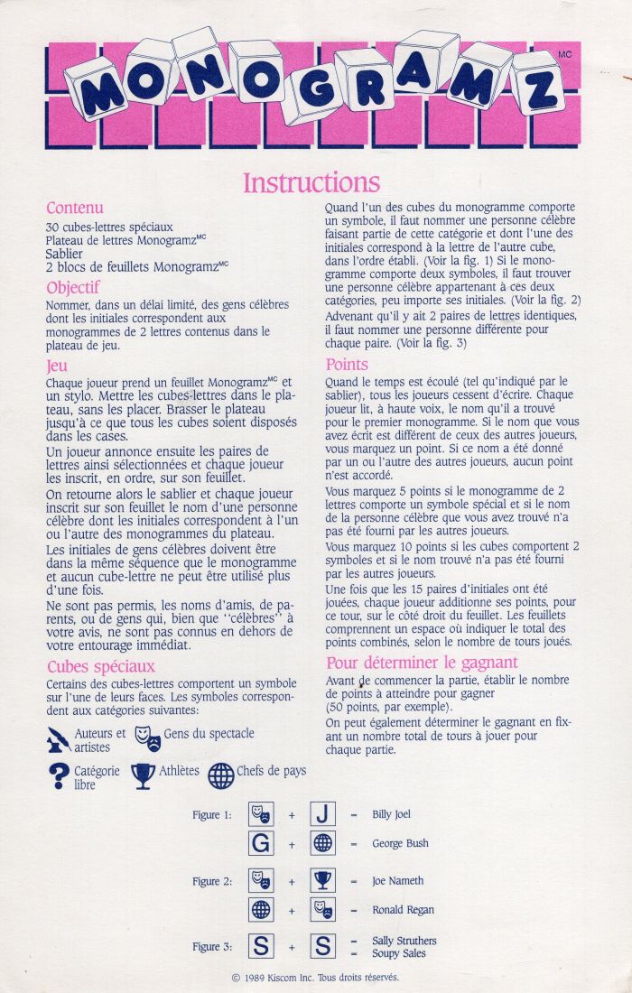 Monogramz Rules Page 1