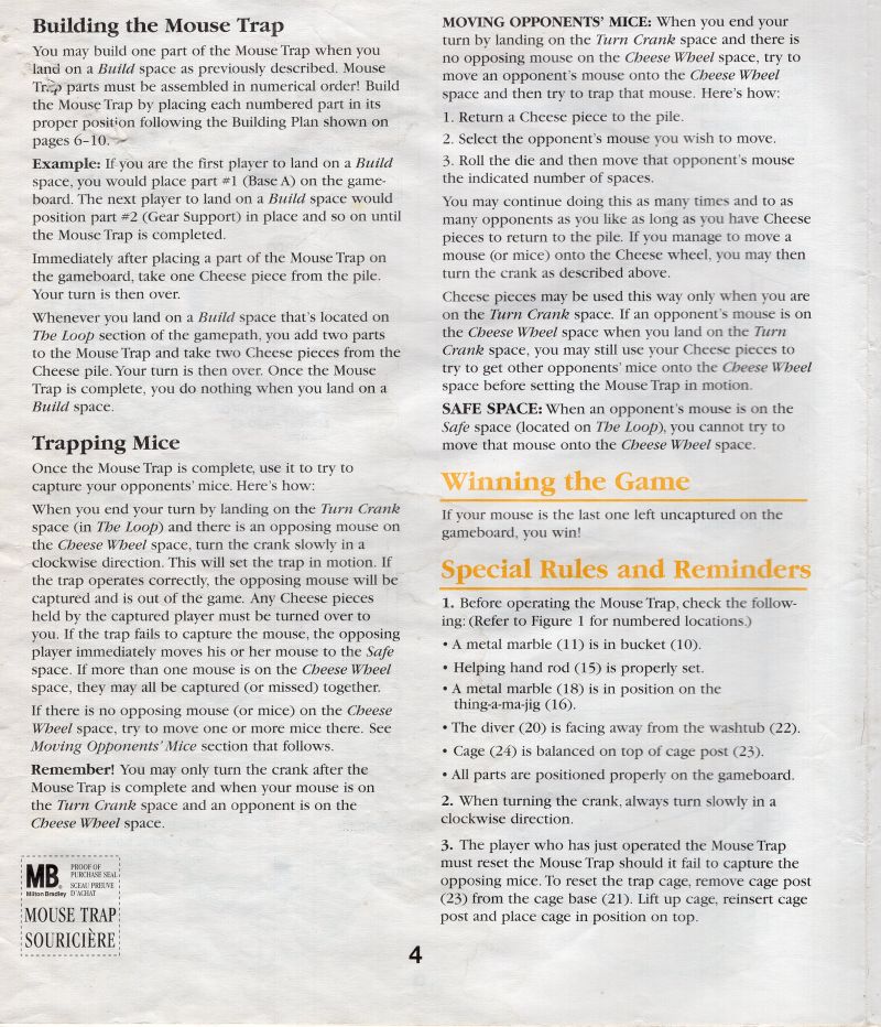 Mouse Trap Rules Page 4