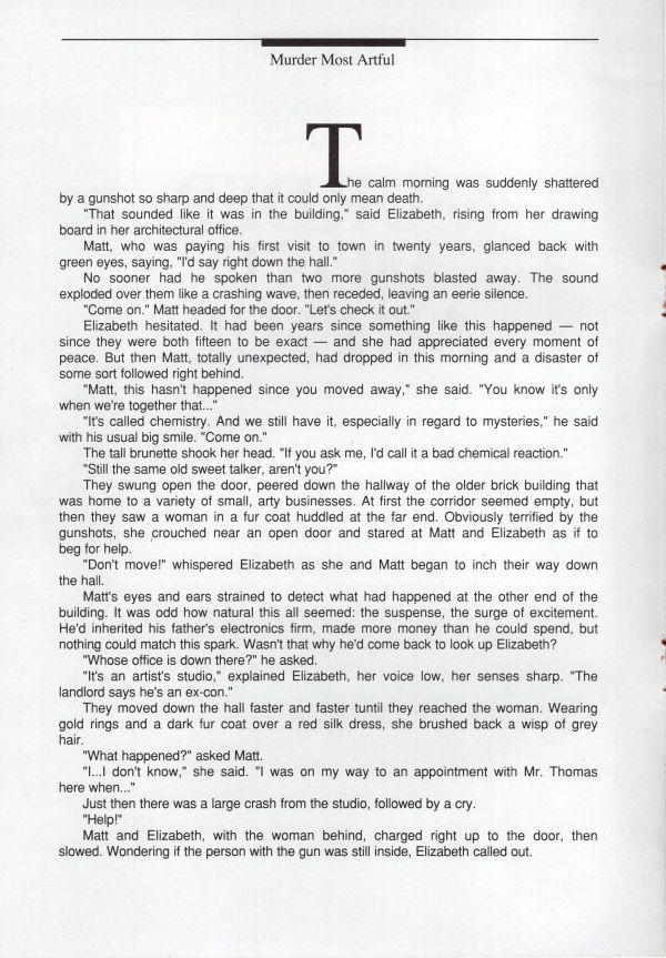 Murder Most Artful Rules Page 2