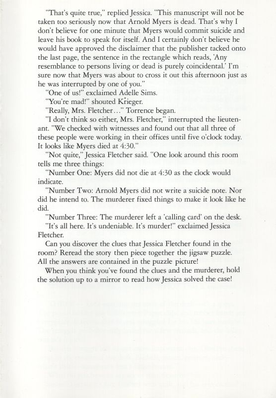 Murder She Wrote - Desktop Murder Rules Page 5