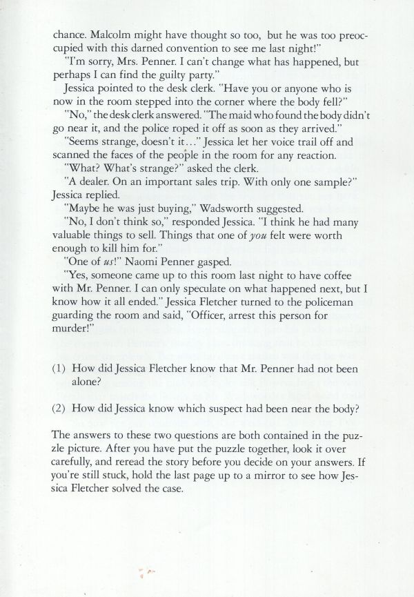Murder She Wrote Mystery Puzzle - The Unconventional Murder Rules Page 5
