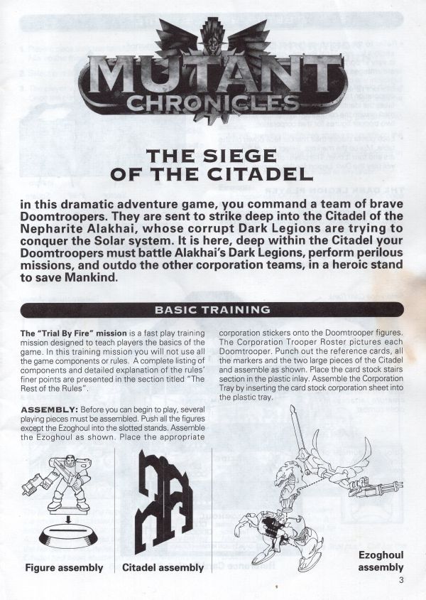 Mutant Chronicles - Siege of the Citadel Rules Page 3