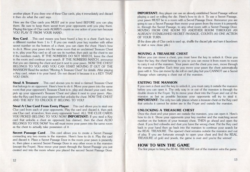 Mystery Mansion Rules Page 7