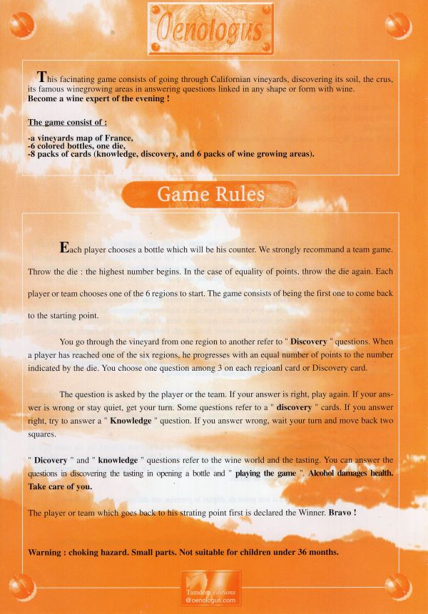 Oenologus Rules Page 1