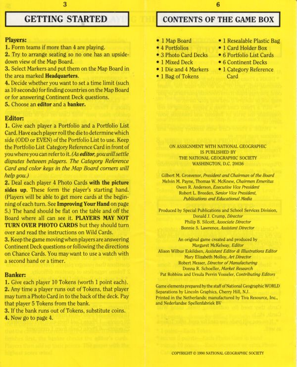 On Assignment (National Geographic) Rules Page 4