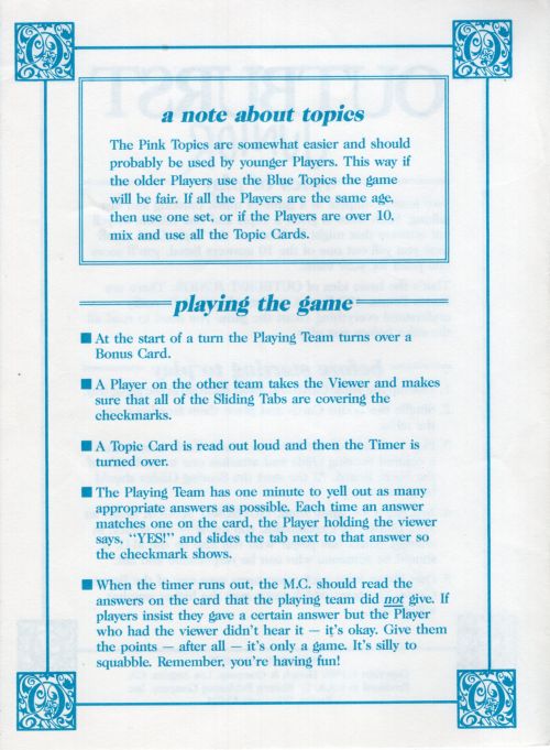 Outburst Jr. Rules Page 2