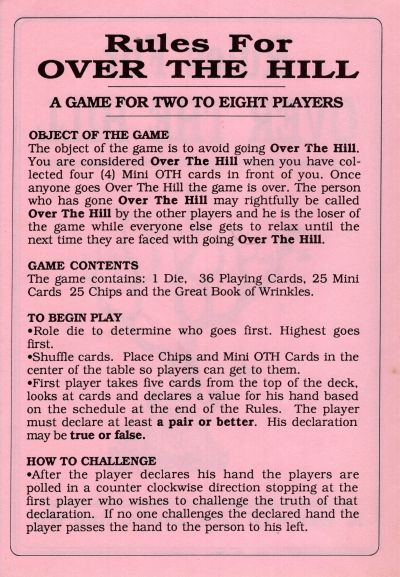 Over The Hill Rules Page 2