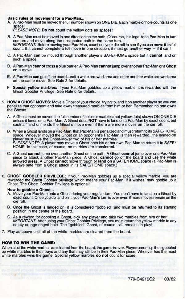 Pac-Man Rules Page 4