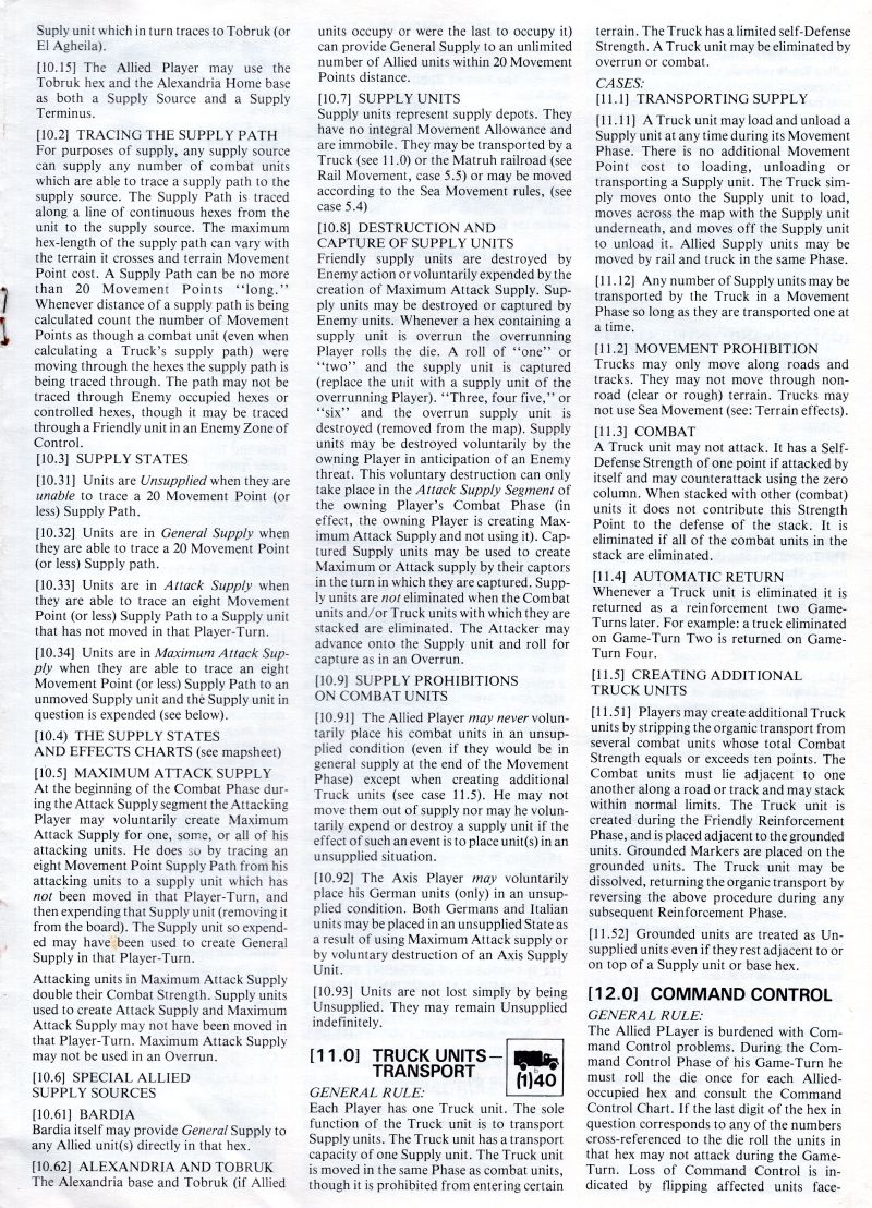 Panzer Armee Afrika Rules Page 5