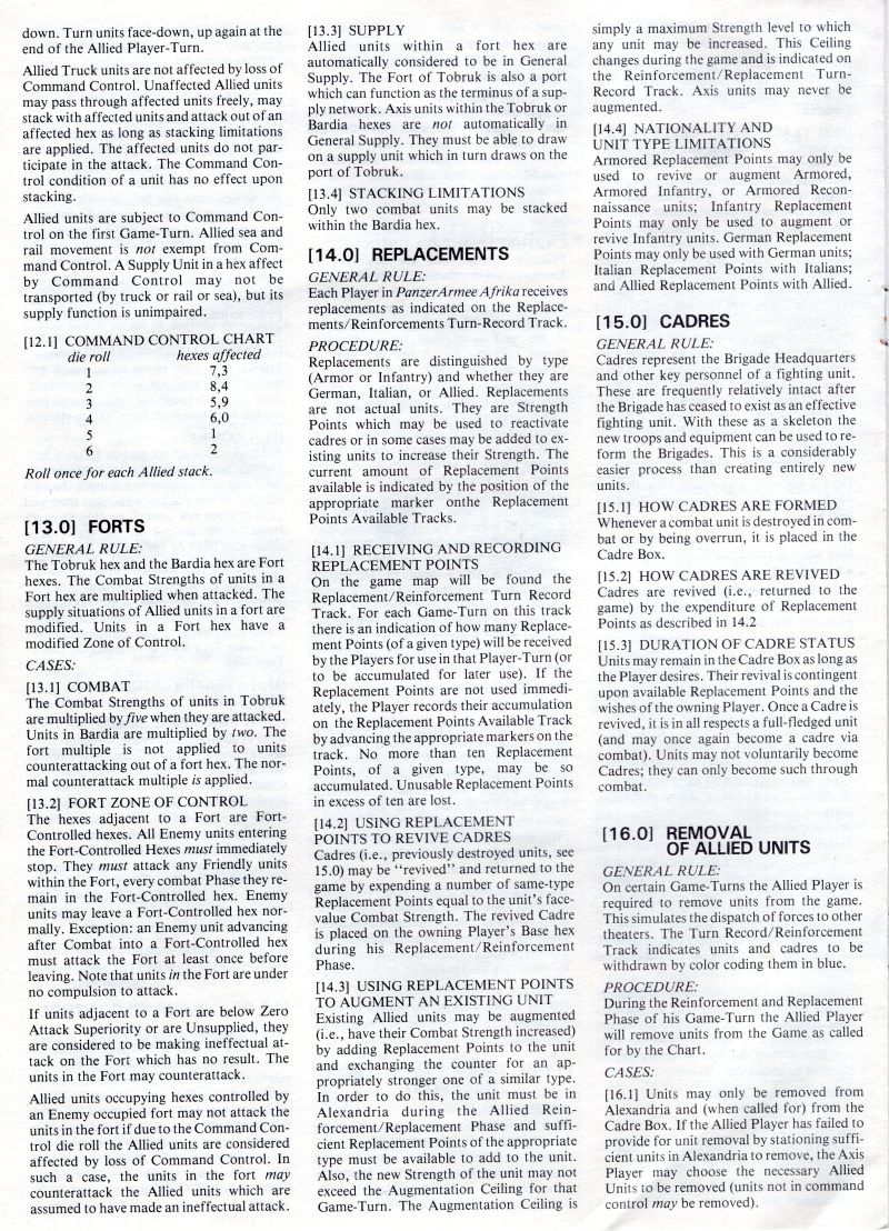 Panzer Armee Afrika Rules Page 6