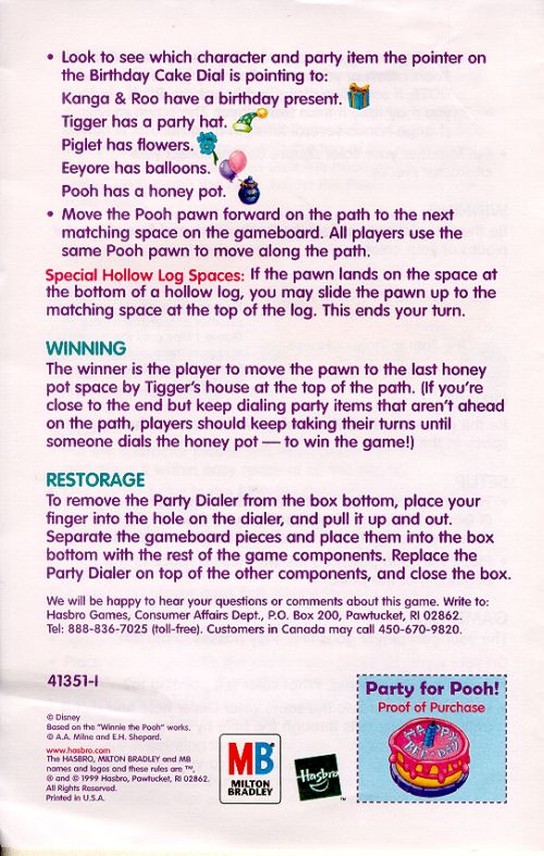 Party for Pooh Rules Page 4