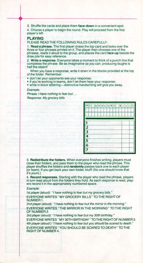 Party Lines Rules Page 2
