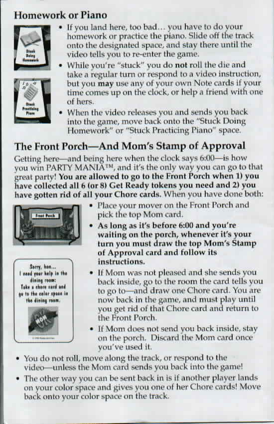 Party Mania Rules Page 5