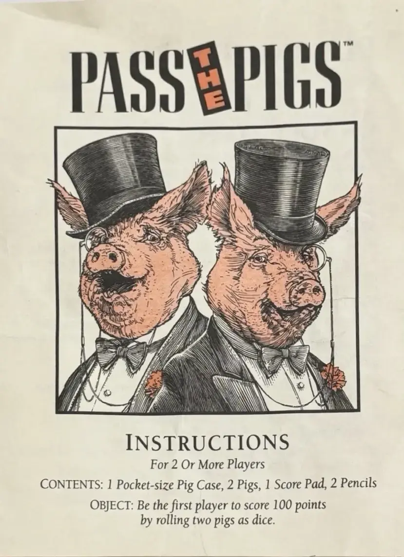 Pass the Pigs Rules Page 1