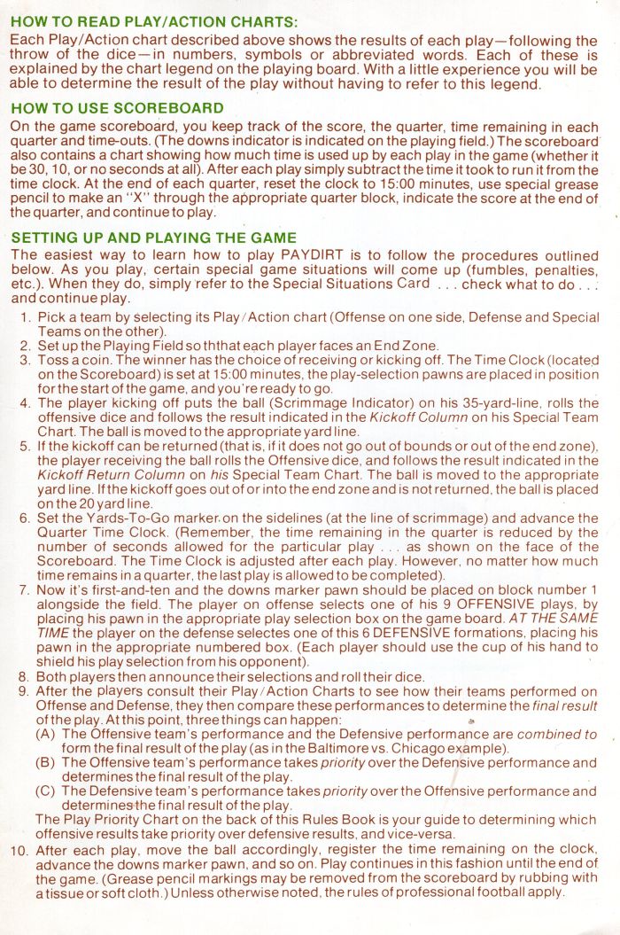 Paydirt Rules Page 3