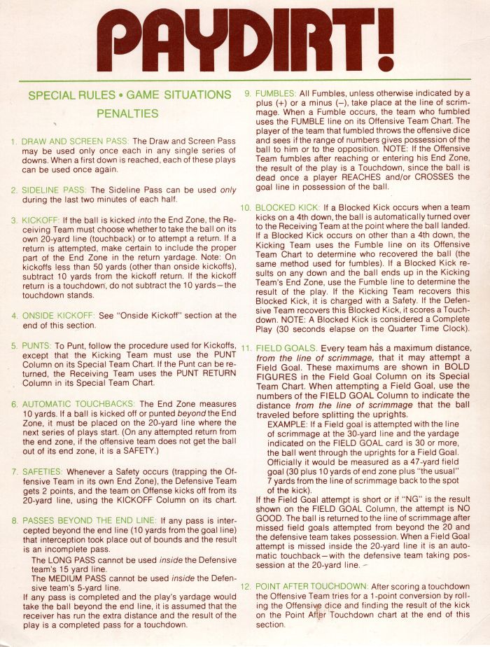 Paydirt Rules Page 5