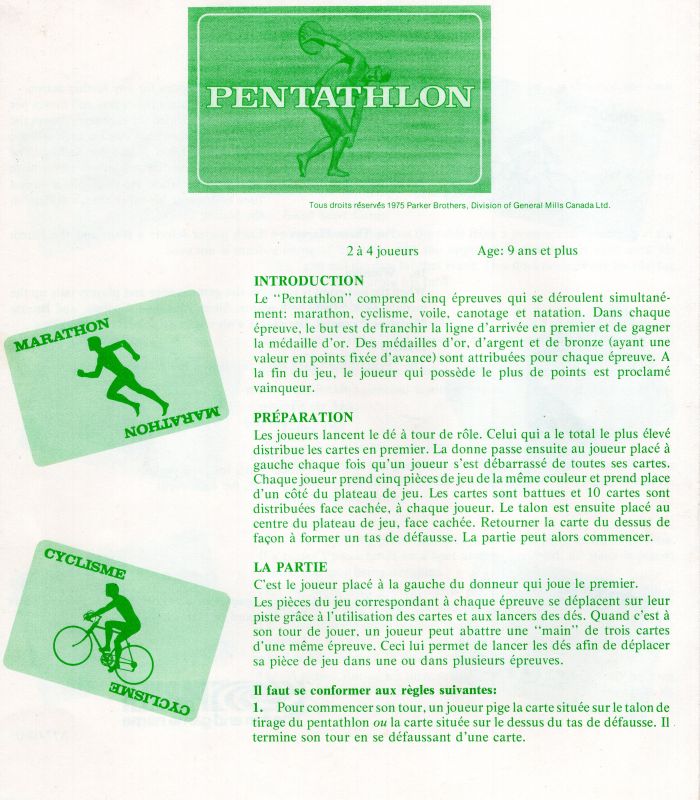 Pentathlon Rules Page 1