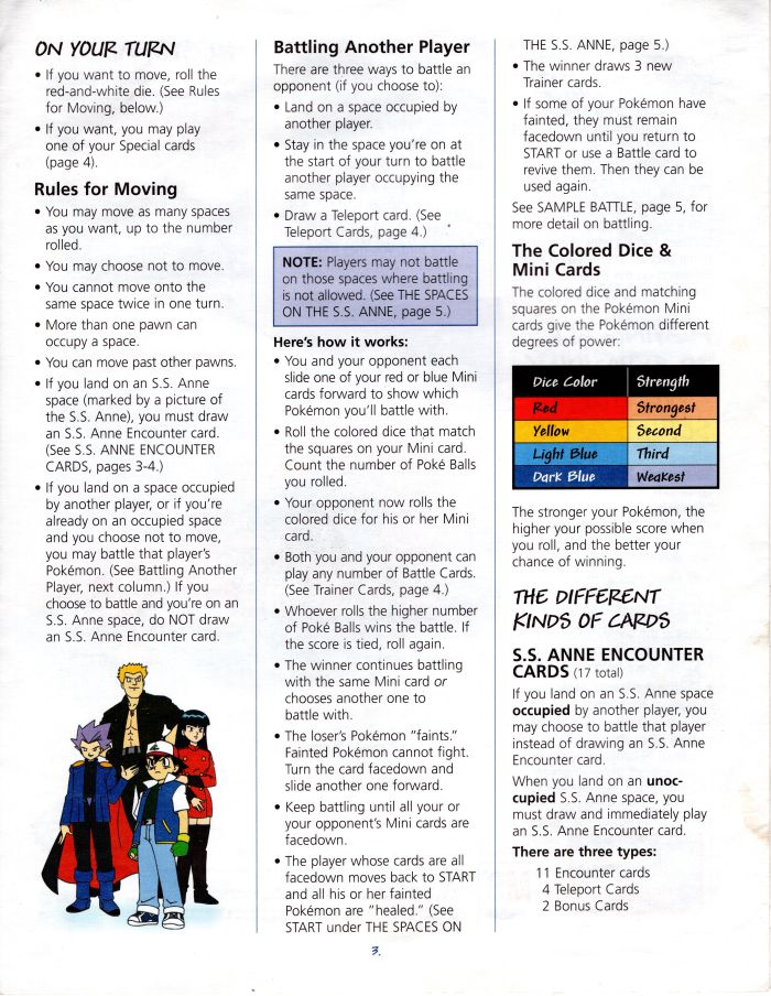 Pokemon  - S.S. Anne Rules Page 3