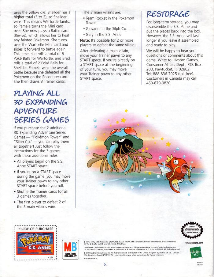 Pokemon  - S.S. Anne Rules Page 6