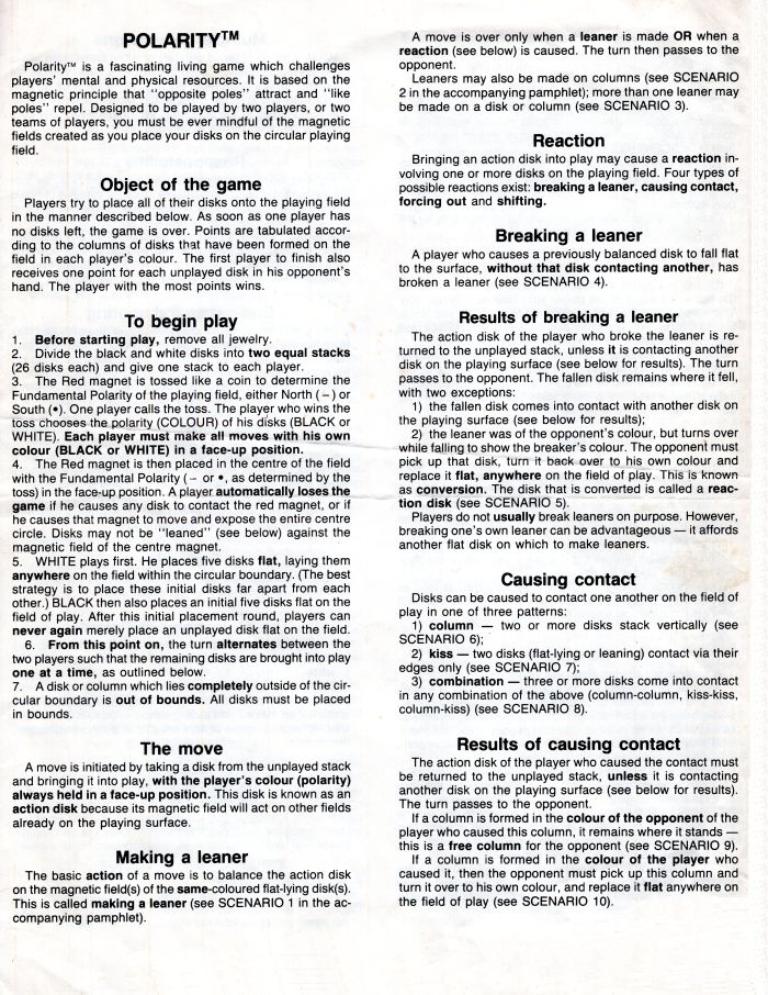 Polarity Rules Page 1