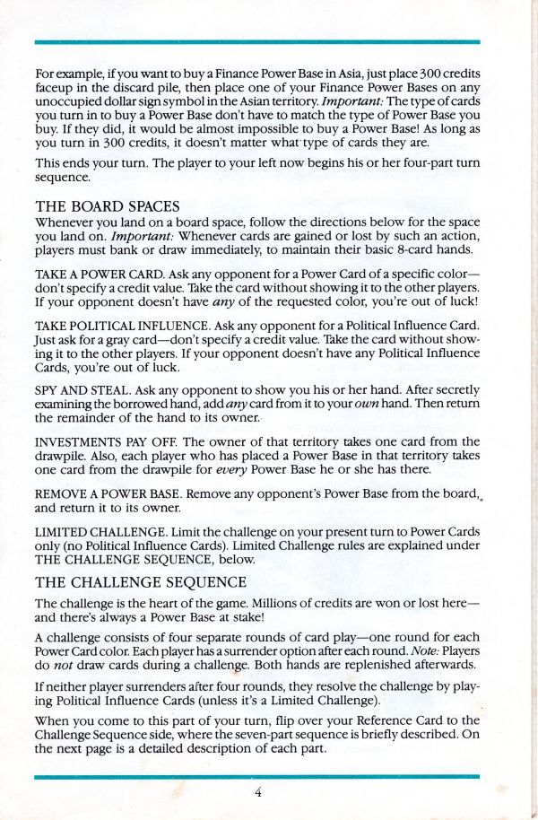 Power Barons Rules Page 4