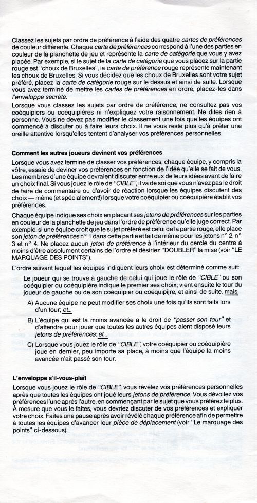 Préférence personnelle Rules Page 2