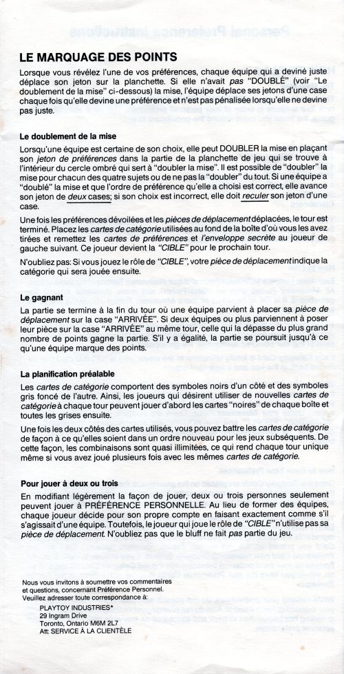 Préférence personnelle Rules Page 3