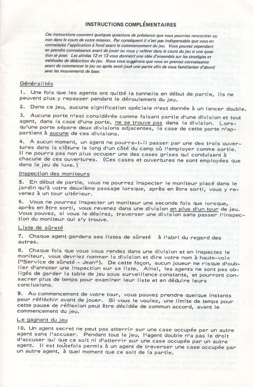 Project KGB  - L'Agent Double Rules Page 5
