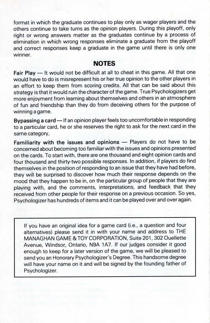 Psychologizer Rules Page 4
