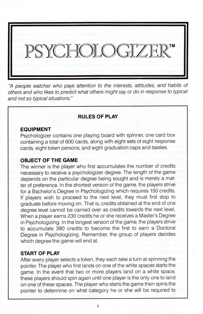 Psychologizer Rules Page 1