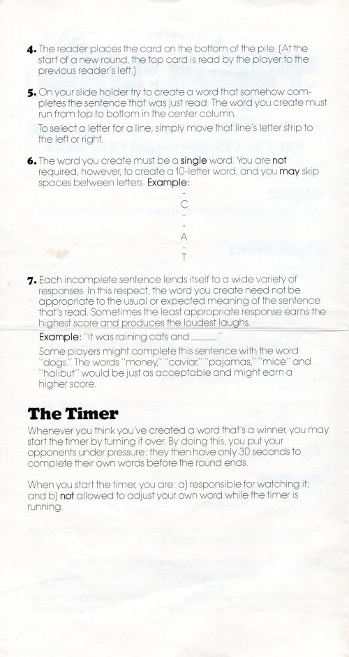 Punch Line Rules Page 2