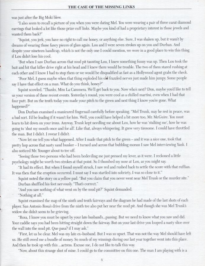 Puzzling Mysteries - The Case of the Missing Links Rules Page 5