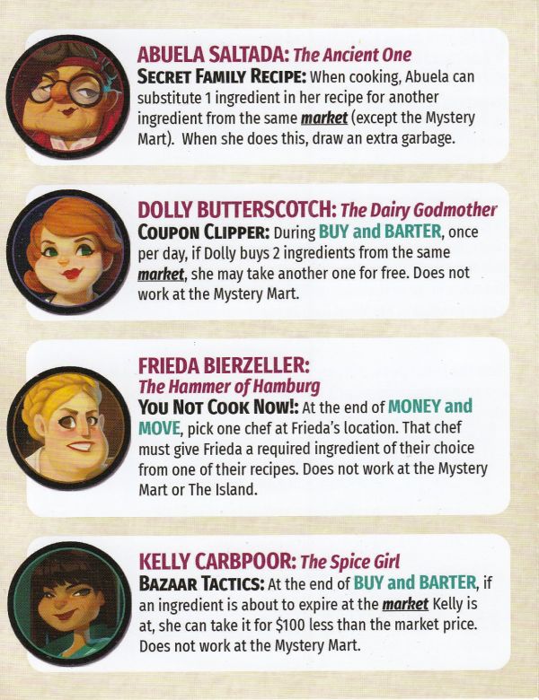 Rival Restaurants - Back for Seconds Expansion Rules Page 7