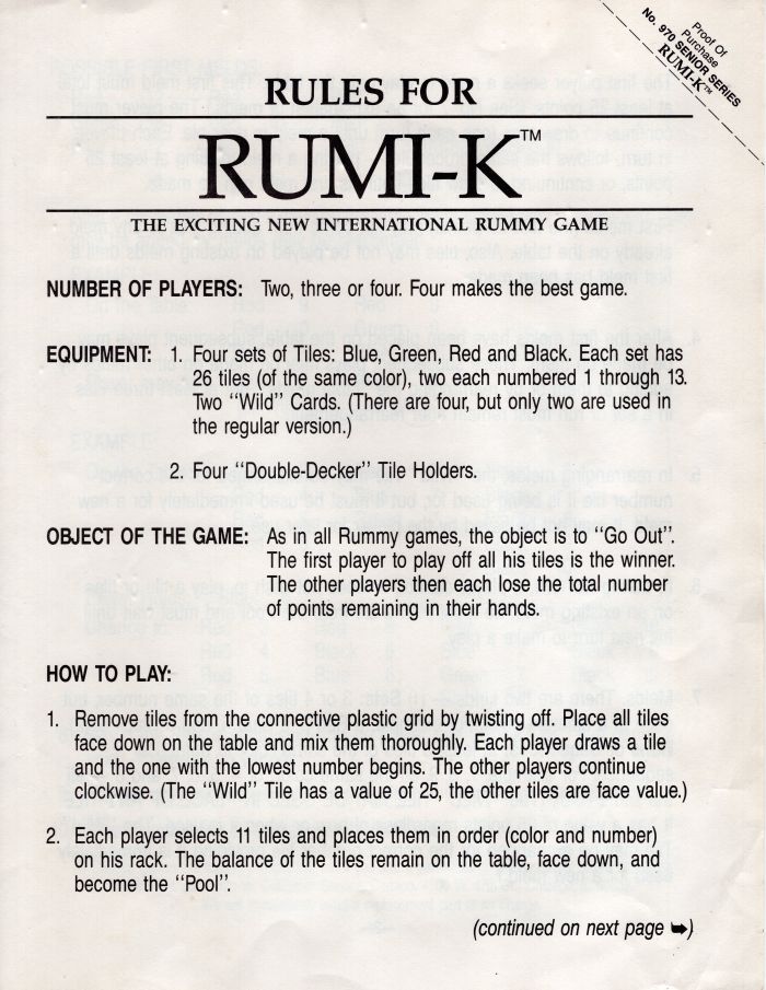Rumi-K Rules Page 1