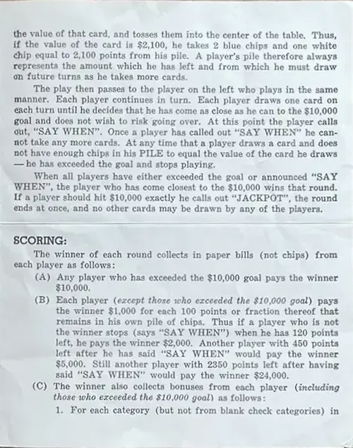 Say When Rules Page 3