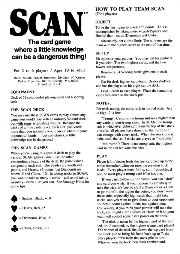 Scan Rules Page 1