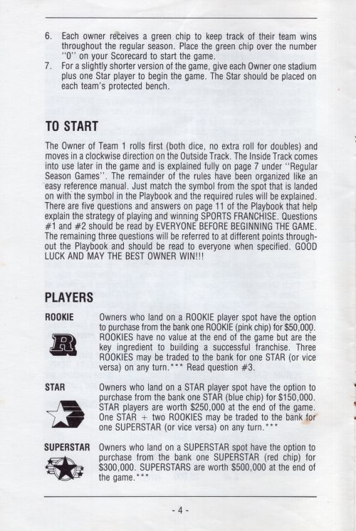 Sports Franchise Rules Page 5