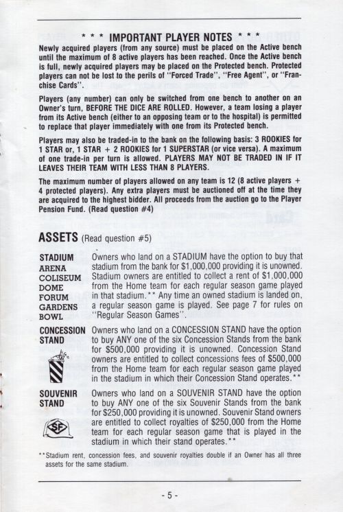 Sports Franchise Rules Page 6