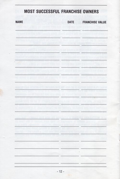 Sports Franchise Rules Page 13