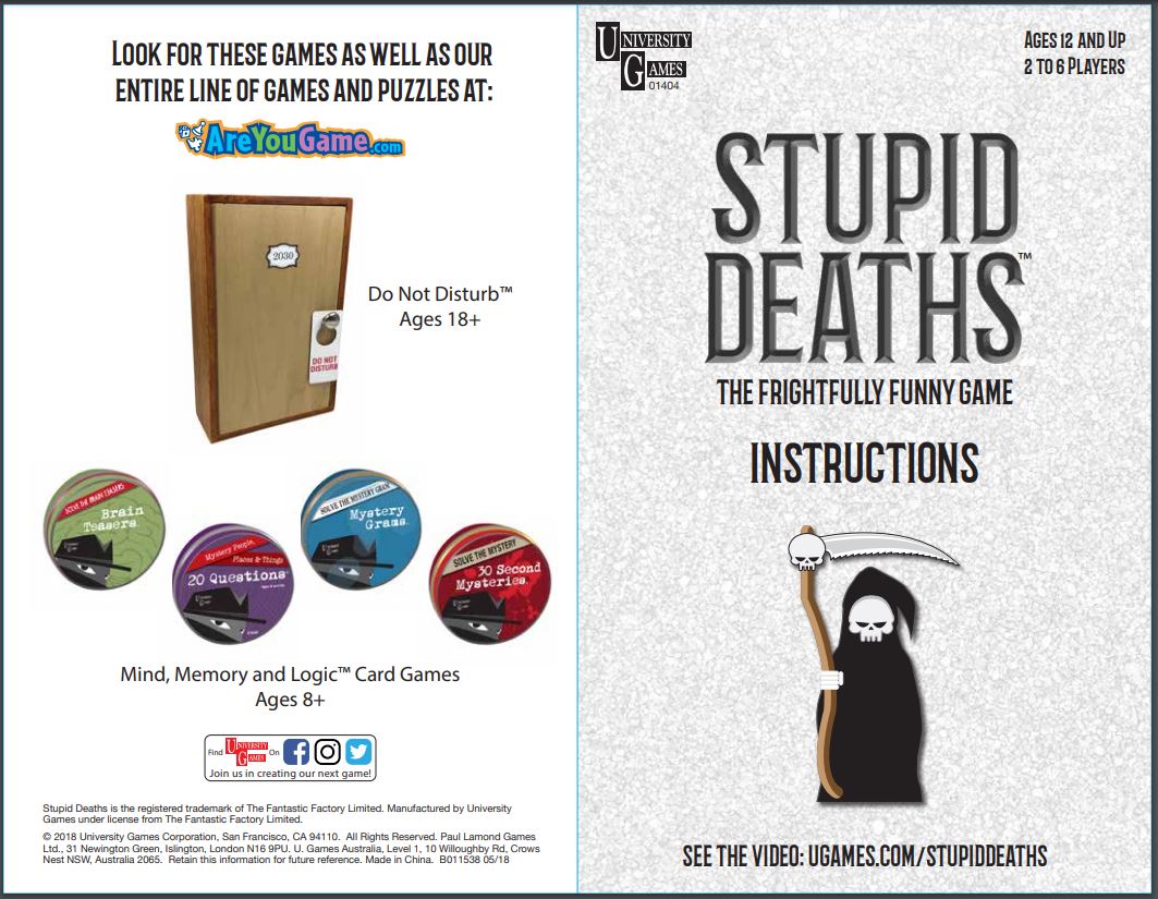 Stupid Death Rules Page 1