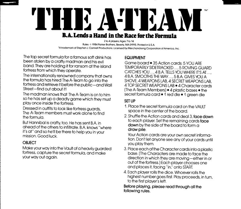 The A-Team Rules Page 1