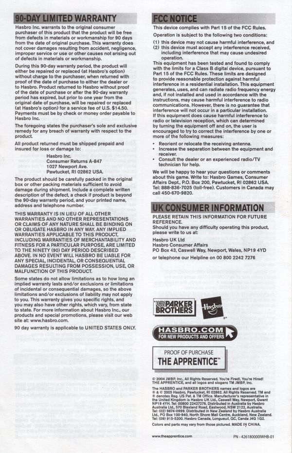 The Apprentice Rules Page 4