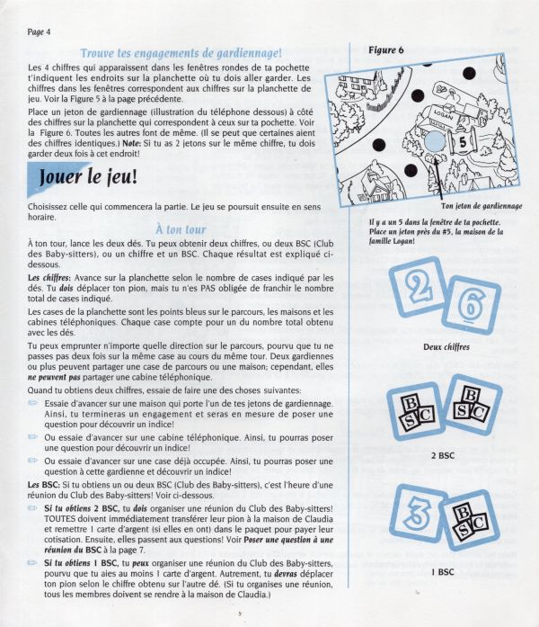 The Baby Sitters Club - Jeu de mystère Rules Page 4